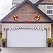 Happy Storm Halloween Garage Door Decorations Monster Garage Door Decoration Halloween Decorations for Garage Door Archway Door Decor Halloween Outdoor Decor Supplies