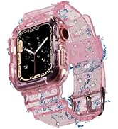 Blingbrione Case With Band Compatible For Apple Watch 45mm 38mm 40mm 41mm 42mm 44mm,Shockproof Im...