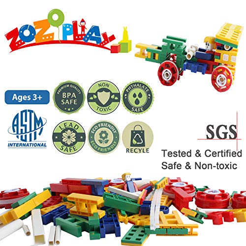 ZoZoplay STEM Toys Building Set Educational Construction Engineering Building Blocks Learning Toys Set for Boys and Girls Ages 3 4 5 6 7 8 9 10 Year Old Best Kids Toys Creative Fun Game (292 PCS)