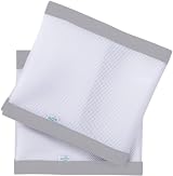 Purflo Breathable Cot Bumper 2pcs Cloud Grey Fits 140x70 cm