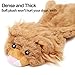 No Stuffing Dog Toys with Squeakers, Durable Stuffless Plush Squeaky Dog Chew Toy Set with Fox Skunk Lion for Small Medium and Large Dogs 3 Packs, 23-Inch