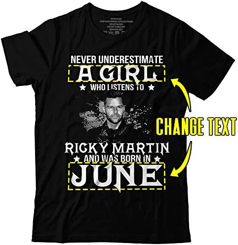 Flagtee Ricky Birthday Never Underestimate Customized Month Music Fan T-Shirt