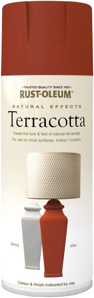Rust-Oleum 400ml Natural Effects Spray Paint - Terracotta, 400 ml (Pack of 1)