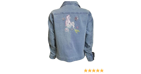 Girls Denim Bling Mermaid Jacket 
