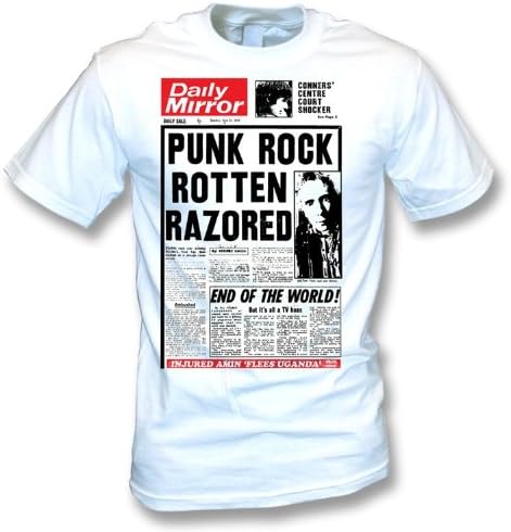 Johnny Rotten Razored T-shirt, Color White