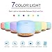 COSSCCI 500ML Aromatherapy Essential Oil Diffuser, Ultrasonic Diffuser Cool Air Mist Humidifiers for Baby Bedroom Home Office, 7 Colors Night Light,Auto Shut-Off,Time Setting