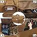 ARMYCAMOUSA Military Tactical Wheeled Deployment Trolley Duffel Bag Heavy-Duty Camping Hiking Running Trekking (08360A Coyote)