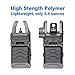 MGPCQB Tactical Foldable Front & Rear Sight, Low Profile High Strength Polymer Flip Up Sights, Backup Sight for Picatinny Rail