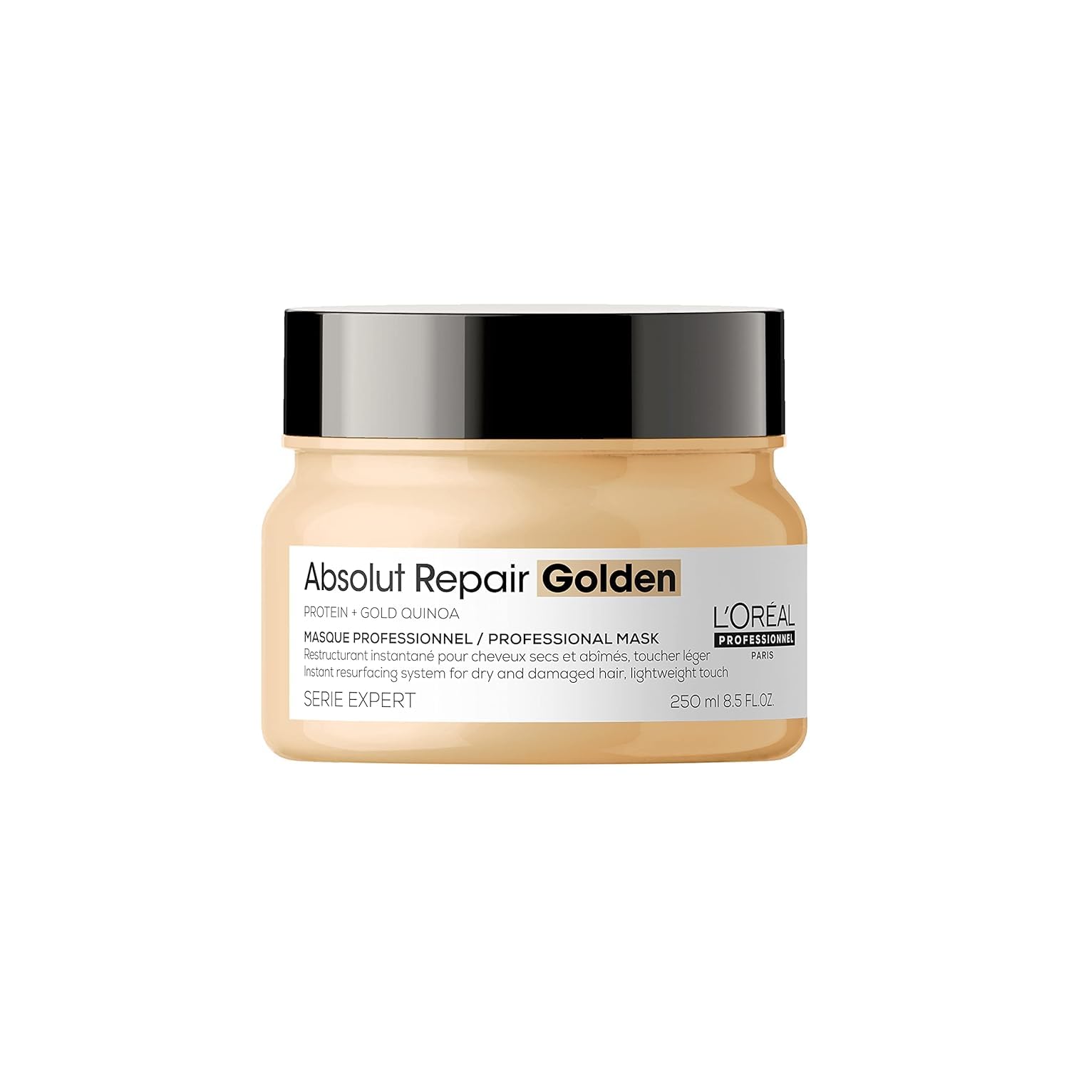L'Oréal Professionnel Paris Absolut Repair Golden Mask - Repairs Damage & Provides Shine For Fine to Medium, Dry, & Damaged Hair