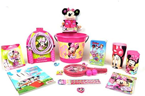 Toydesign Minnie Mouse Interactive Talking Doll Plush 15" Outside Learning Activity Bundle