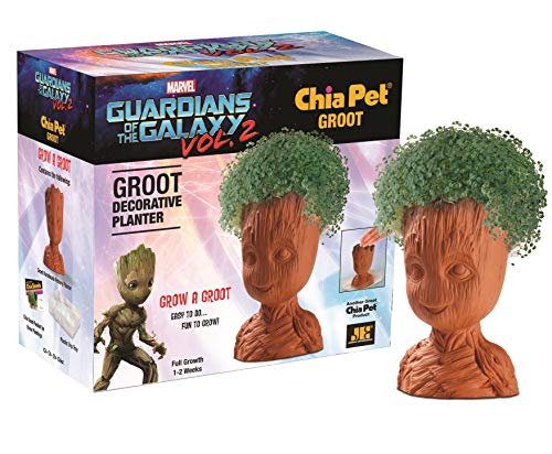 Chia CP411A08 Groot Potted Pottery Planter, One Size, Terra Cotta