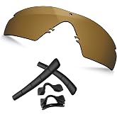 TRUSHELL Polarized Replacement Lenses &amp; Rubber Kits for Oakley Si Ballistic M Frame 2.0 Sunglass