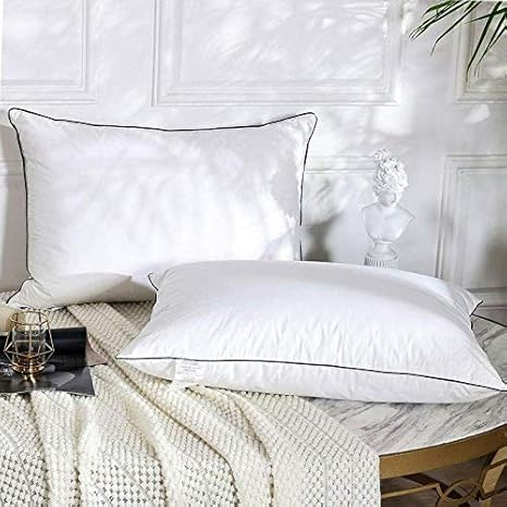 Angel Mommy Extra Fluffy 5 Star Hotel Feel Piping Bed Pillow 20