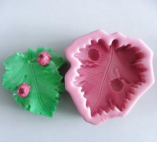 Ladybug on Leaf Soap Mould Flexible Silicone Cookie Mold Chocolate Mould