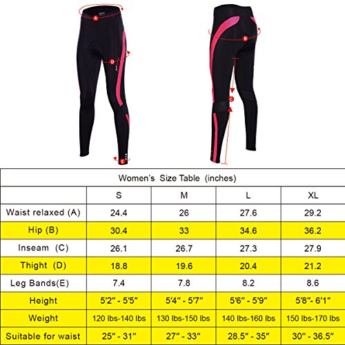 image for SOUKE Women's Bike Bicycle Riding Cycling Long Pants for Ourdoor Breat
