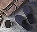 Pembrook Men's Slippers with Memory Foam - Navy - L/XL (10-12) - Fuzzy Polar Fleece with non skid sole - Great Plush Slip On House Slippers for adults, men, boys
