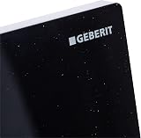 Geberit Sigma01 Flush Plate Plastic Handle Jet Black RAL9005 115.770.DW.5 view 3