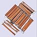 Ostart 5 Sets of 15 Sizes 8'' (20cm) Double Pointed Carbonized Bamboo Knitting Kits Needles Set (2.0mm - 10.0mm)