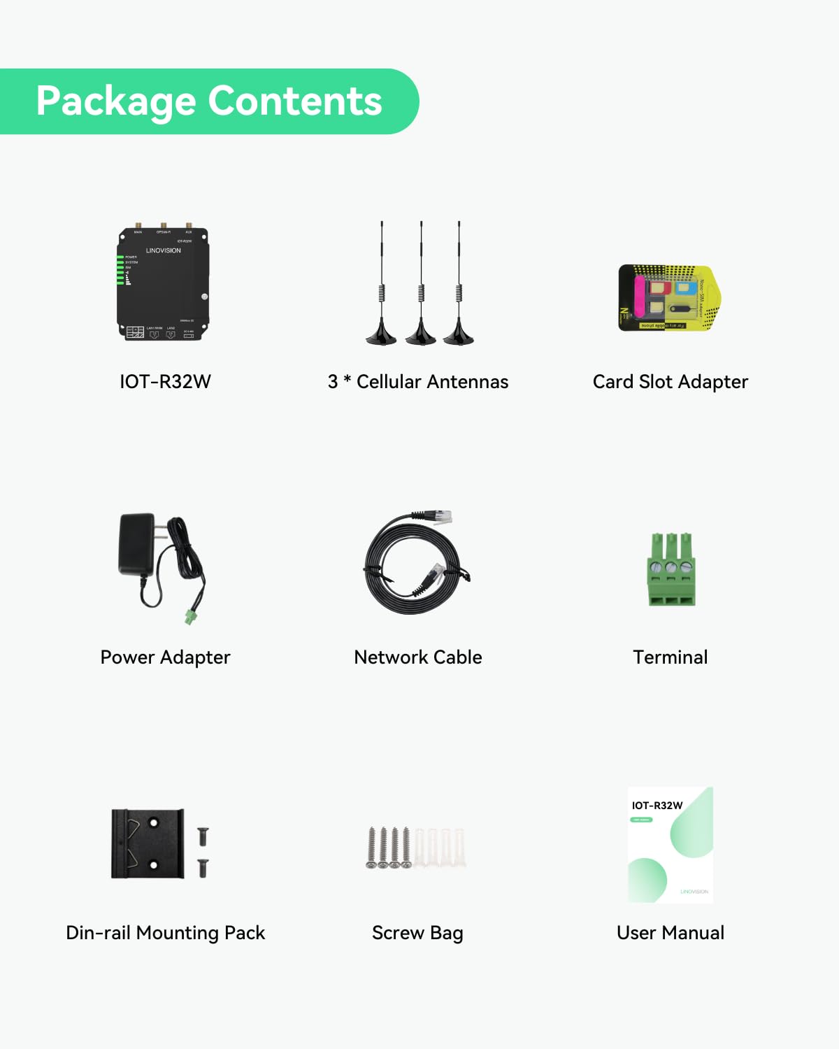 LINOVISION Industrial 4G LTE Cat4 Cellular Router with Wi-Fi, Enhanced Signal for Remote Sites, Dual SIM Slots, DTU Gateway for RS485 devcie, IoT Sensors, Solar Power Cameras, M2M, Vehicles
