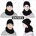 Winter Men Hat Scarf Set, Beanie Hat Neck Warmer for Women