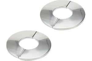 Tsnamay Wall Split Flange, Stainless Steel Round Escutcheon Plate for 1.65"/42mm Diameter Pipe, Pack of 2