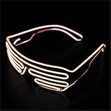 El Wire Neon LED Light Up Shutter Glasses for Rave