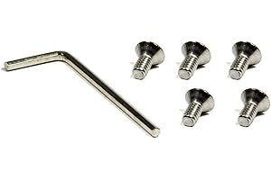 American Racing Wheels 970076 Replacement Cap Screw Set - 5 Screws & Key