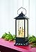 Lighted Snow Globe Lantern: 11 Inch, Black Holiday Water Lantern by RAZ Imports (Snowman Family)