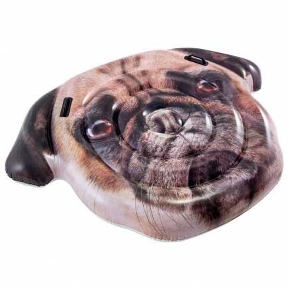 Intex Inflatable Pug Face Island Mattress Lilo 173cm x 130cm. Perfect for the pool.
