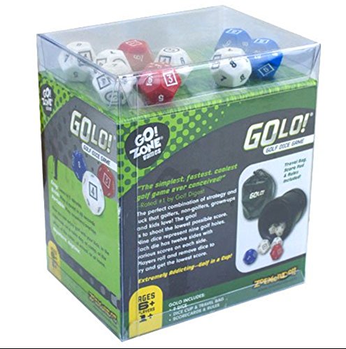 GOLO, Golf, Dice Game - Award Winning, Super Fun, Golf Dice Game - A Dice Game That Is Perfect For - Travel, Home, Parties, Gifts, Stocking Stuffers, Get-Togethers, and the 19 hole