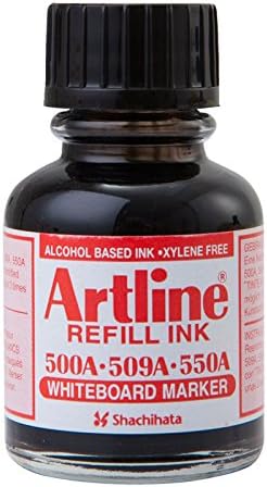 ARTLINE ESK-50A Refill Ink For ARTLINE's White Board Non Permanent Marker 20 cc. Black ink, Pack 2 Pcs.