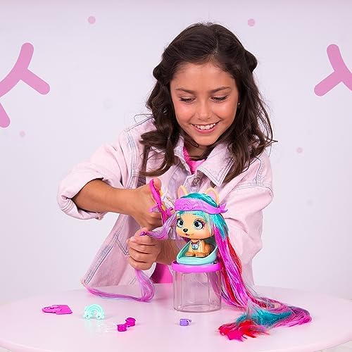 Hair Academy Alexia - Cachorrinhos colecionáveis com cabelo XXL para pentear, cortar e fazer extensões de cabelo - Presente ideal para RAPAZES e RAPARIGAS com 4 anos ou mais — foto 7 de 7