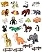 LP Toys 24 PC Set My First Farm and Wild Animals Figures Set (20 Pcs) with 4 Fences Included.