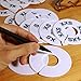 Eboot 40 Pieces Clothing Size Dividers Retail Round Closet Size Dividers White Hangers Plastic Clothes Rack Preprinted in XXS to XXL for Home or Clothing Store
