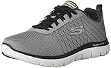 Skechers Sport Men's Flex Advantage 2.0 The Happs Oxford,Light Gray/Black,13 2E US