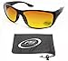 proSPORT Bifocal Reading Sunglasses Reader +1.75 Black HD Amber Anti Reflective Men Women