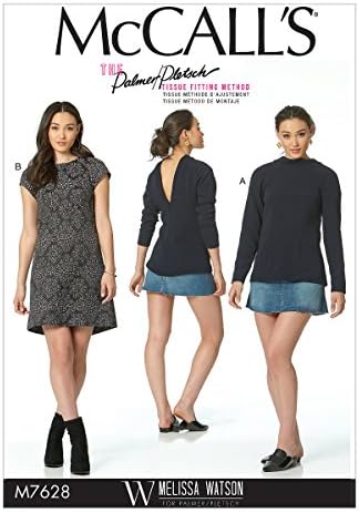 McCall's Patterns Misses' V-Back, Raglan-Sleeve Top and Dress