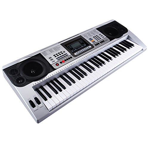 LAGRIMA 61 key Portable Electronic Piano, Include LED Display, USB/Headphones/Microphone Input, Music Stand and Power Supply, Suit for Kids(Over 8 Years Old) Teen Adult - Thumbnail 2