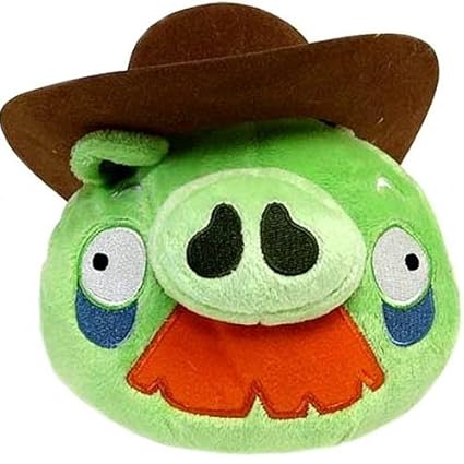 angry birds construction pig plush