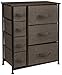 Sorbus Dresser with 7 Drawers - Chest Organizer Tower Unit with Steel Frame, Wood Top, Easy Pull Fabric Bins - Storage Furniture for Bedroom, Hallway, Closet & Office Organization