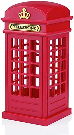 Veesee Telephone Booth Night Light,Dimmable Touchable Table Desk Decor Light,Creative Nightstand Beside Bed Lamp,Soft Nightlight Kids Gift Lamp for Boys Room Bedrooms Home Office Dorm Decoration