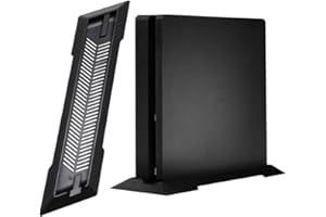 CHENKXIN Vertical Stand for PS4 Slim, Built-in Cooling Vents and Non-Slip Feet Steady Base Mount Holder for PlayStation 4 Slim Console, Black