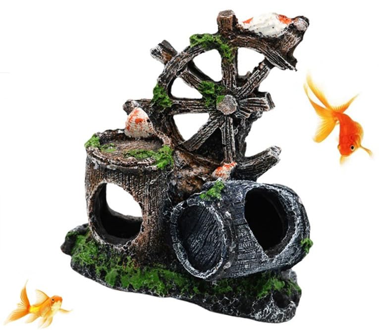YongXiangPeng Aquarium Ornament – Exquisite Fish Tank Decoration for Hide & Play, Fashionable Aquarium Decoration, Tropical Fish Tank Accessories, Aquarium Rocks & Air Stones Axolotl Tank Decor