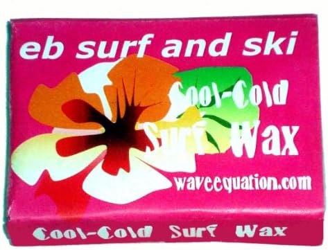 Wave Equation Cool-Cold Surf Wax All Natural Beeswax - Single Bar