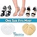 Metatarsal Pads | Metatarsal Pads for Women | Ball of Foot Cushions (2 Pairs Foot Pads) All Day Pain Relief and Comfort One Size Fits Shoe Inserts for Women (Clear & Beige)