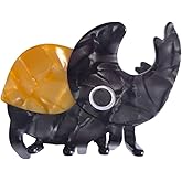 Funny Rhinoceros Beetle Hair Clip,Acetate Hair Clip,Small Claw Clip for Women, 1 Count (Pack of 1)