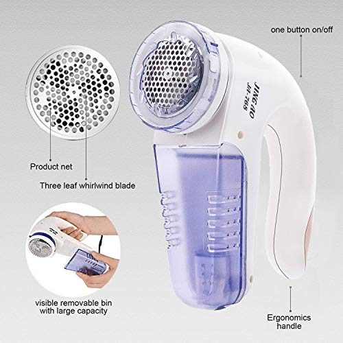 Fabric Shaver- Lint Remover sweater shaver with replace blades and 1 brush Electric Fabric Clothes Shaver Quickly and Effectively Remove Fuzz, Lint - Thumbnail 2