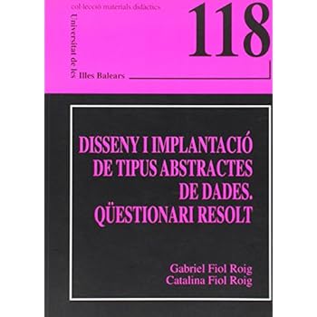 Disseny i implantació de tipus abstractes de dades. Qüestionari resolt (Materials didàctics) Disseny i implantació de tipus abstractes de dades. Qüestionari resolt (Materials didàctics)