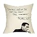 FBCOO Farmhouse Quote Decorative Throw Pillow Cover, Wayne Gretzky Funny Michael Scott Cushion Case Decor Sign, Seasonal Home Square Pillowcase Sofa Couch Decoration 18x18 for The Office TV Show Lover