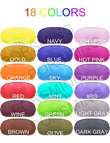 Eye Mask Sleep Masks PorsMing Sleeping Mask Blindfold Eye Cover Team Building Games Party with Nose Pad and Adjustable Strap for Women Men Kids 4 Layers Colors Pack of 36 - Thumbnail 4